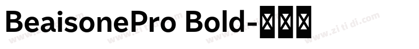 BeaisonePro Bold字体转换